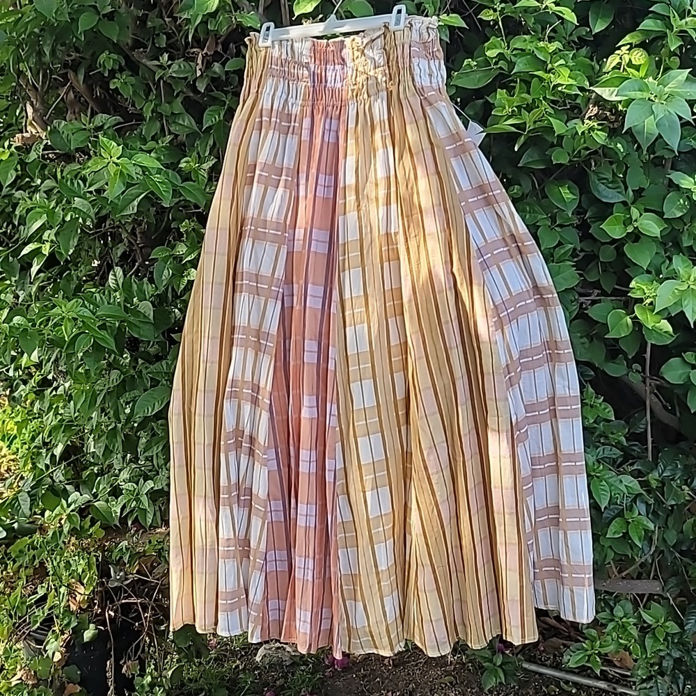 Paper Parachute Stretch Waist Maxi Full Skirt  SZ M - Picture 15 of 16